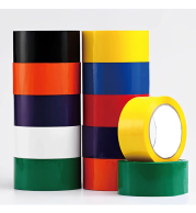 Colored BOPP Tape – 45 TO 50MICRONS - 18mm TO 72mm Width, Multiple Lengths (50 TO 1000 Yards) | Red, Blue, Green, Yellow, White, Purple | Strong Adhesion, Carton Sealing Tape